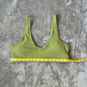 olive green bikini top